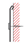 Figur10:8. Ankantat omslag med ankantning. Används av samma skäl som ankantning samt att skydda klippkanten.